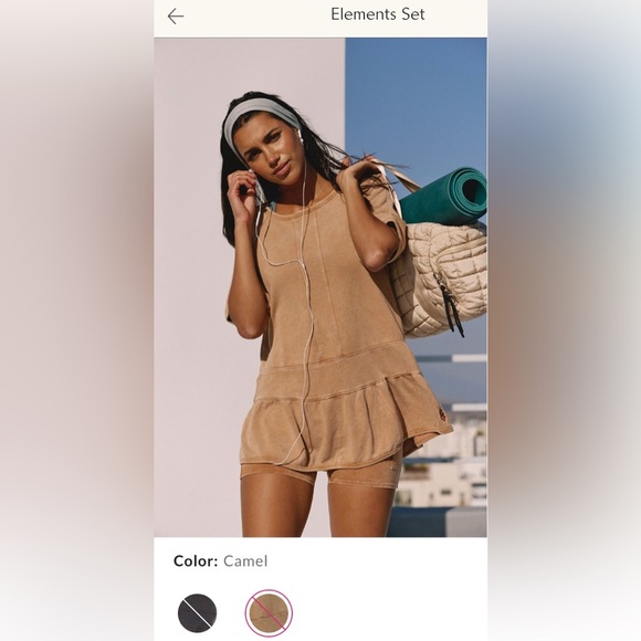 Free People Movement ~Elements Set ~ XS ~ Tan/Camel ~ * NWT * - Picture 8 of 10